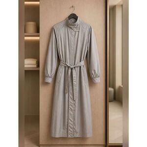 GRAY GALLERY FULL LENGTH RAIN COAT SIZE 8